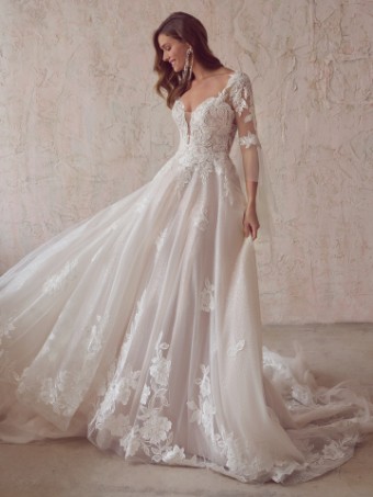 Maggie Sottero  Style #BRITNEY (22MC932A02 - Unlined Bodice, Chic organza) #2 thumbnail
