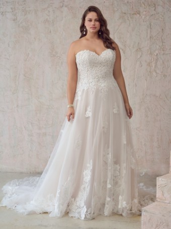 Maggie Sottero  Style #BRITNEY (22MC932A02 - Unlined Bodice, Chic organza) #3 thumbnail