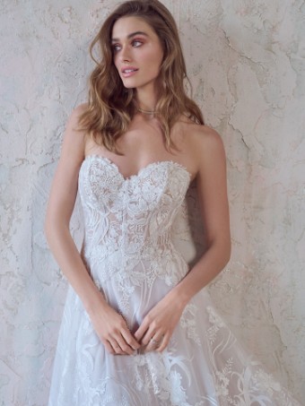 Maggie Sottero  Style #EVELINA (22MT961A01 - Unlined Bodice, Plain Tulle) #2 thumbnail