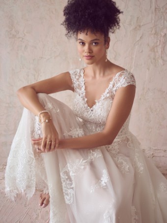Maggie Sottero  Style #SIERRA (22MK929A03 - Unlined Bodice, Plain Tulle) #2 thumbnail