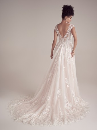 Maggie Sottero  Style #SIERRA (22MK929A03 - Unlined Bodice, Plain Tulle) #3 thumbnail