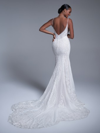 Maggie Sottero  Style #BAILEY (22SK903C02 - Unlined Bodice - Plunge Neckline, Sparkle Tulle 1) #0 default thumbnail