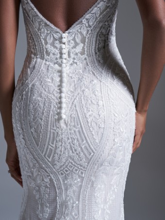 Maggie Sottero  Style #BAILEY (22SK903C02 - Unlined Bodice - Plunge Neckline, Sparkle Tulle 1) #2 thumbnail