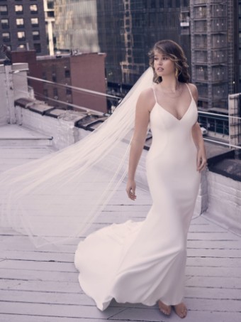 Maggie Sottero  Style #Noah 23MS069A01 #0 default Ivory (gown with Natural Illusion) thumbnail