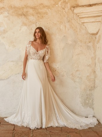 Maggie Sottero  Style #Primrose-22MK002A01 UNLINED #0 Ivory (gown with Natural Illusion) thumbnail