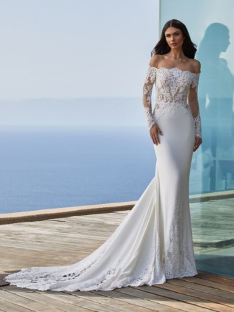 Pronovias Style #Della #0 Off White thumbnail
