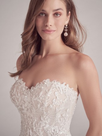 Maggie Sottero  Style #LENNON (22MC913B01 - Raised Neckline) #2 Ivory/Pewter/Blush thumbnail