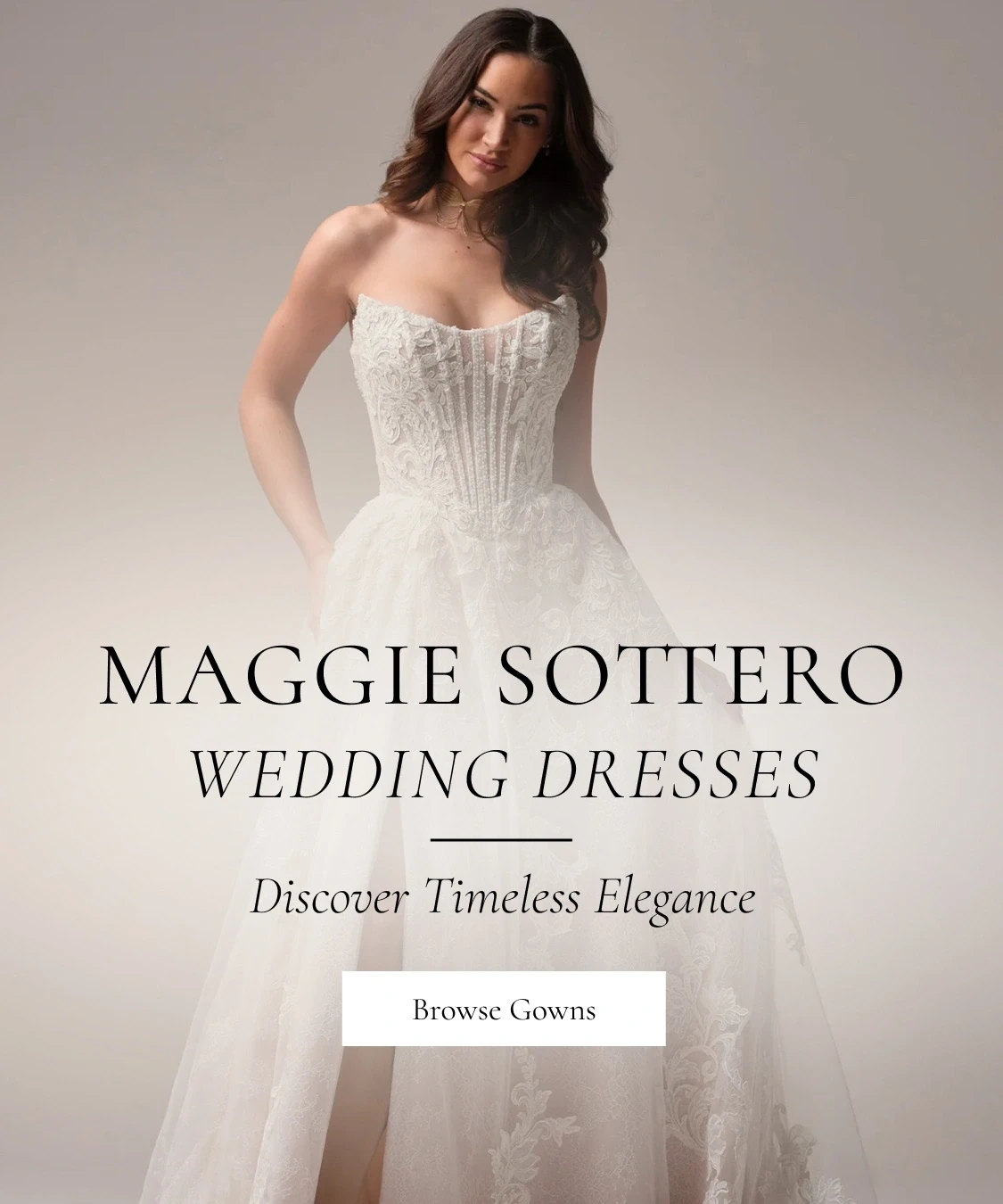 Maggie Sottero mobile banner